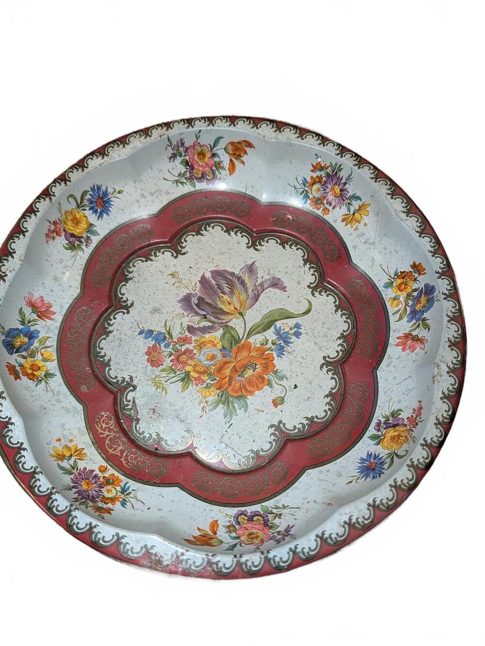 Vintage daher Floral Decorative Plate England